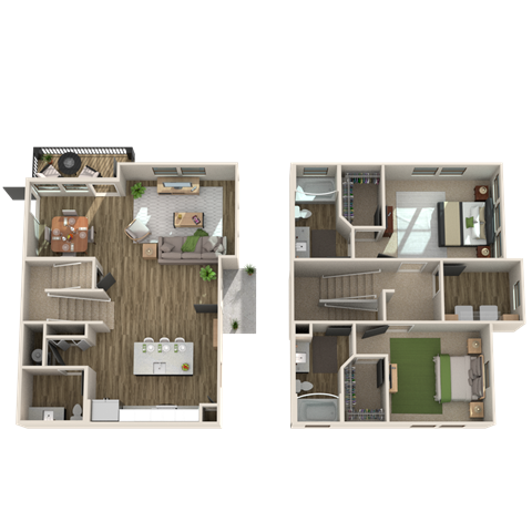 The Newton B3 Floorplan in Charlotte, NC